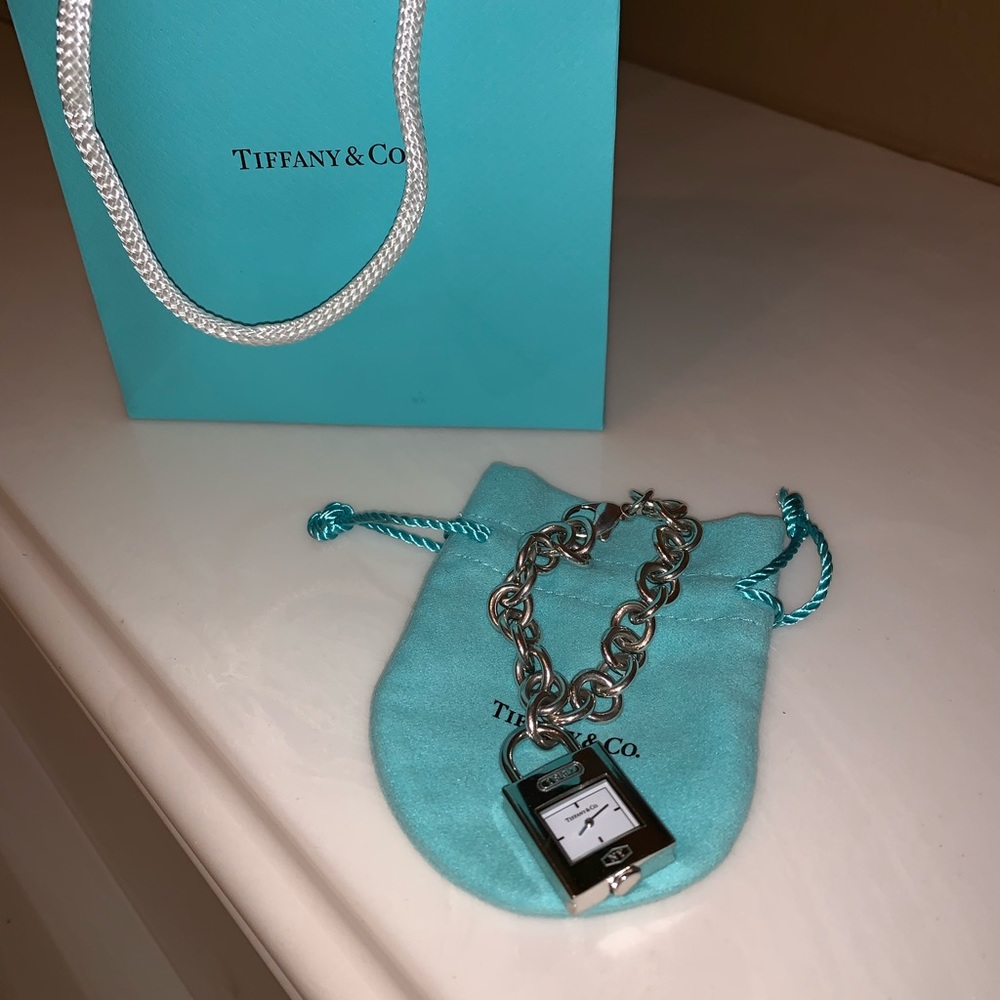 Tiffany & Co Padlock Charm and Bracelet
